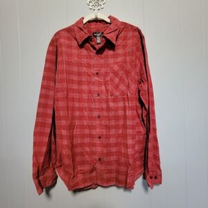 Casual Red Checkered Men's Button Down Shirt 🐽‎